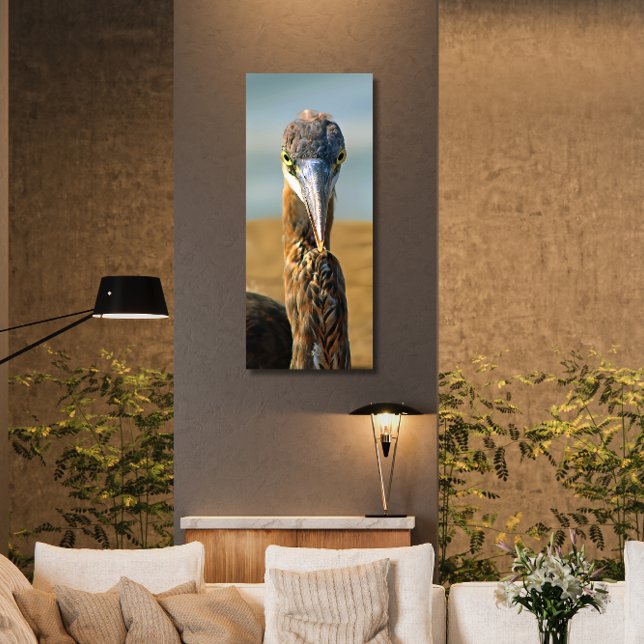 Great Blue Heron - Beach Bird - Paradise - Photo Canvas Print (Creator Uploaded)