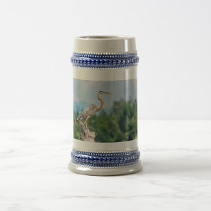 Great Blue Heron Beer Stein