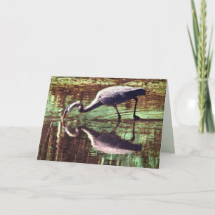 Great Blue Heron Birthday Card