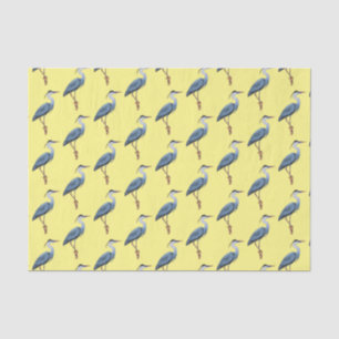 Great blue heron cartoon illustration tissue paper