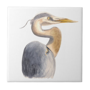Great Blue Heron Ceramic Tile