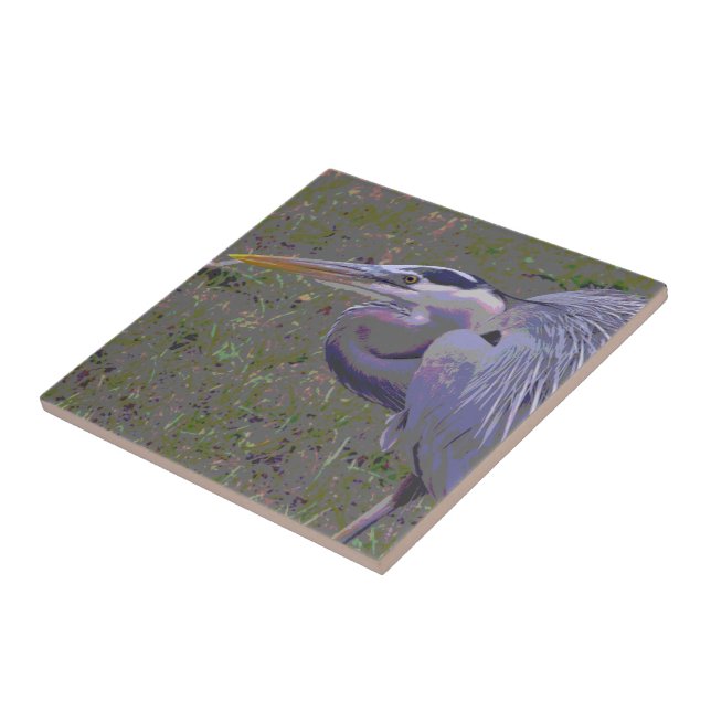 Great Blue Heron Challenge Tile (Side)