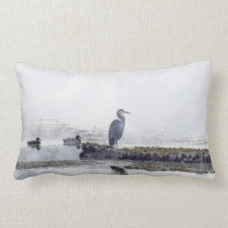 Great Blue Heron & Ducks Wildlife Mojo Coussin