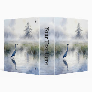 Great Blue Heron in a Salt Marsh Binder