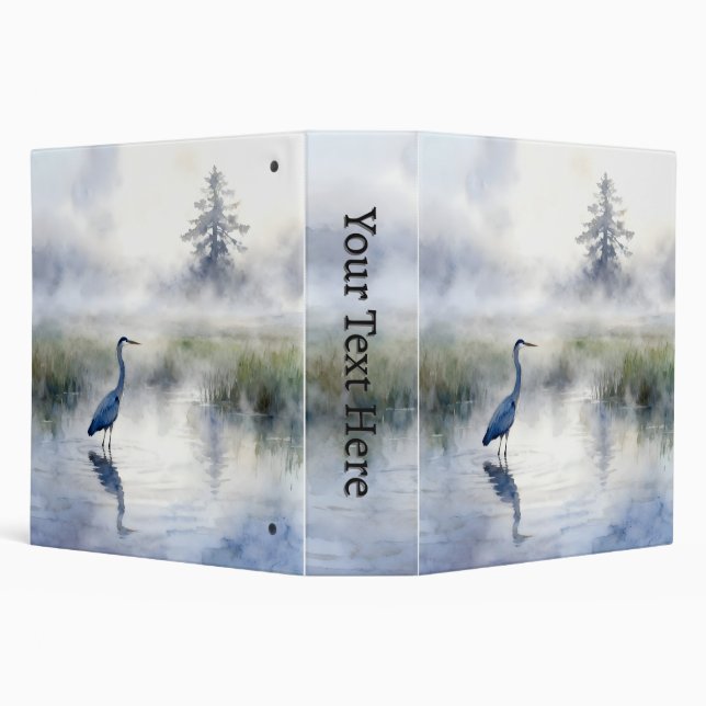 Great Blue Heron in a Salt Marsh Binder (Background)
