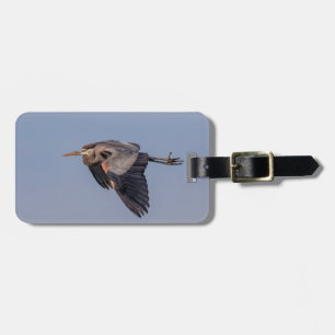 Great Blue Heron in flight Luggage Tag