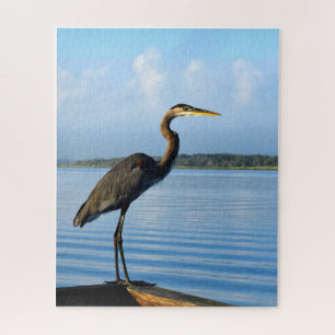 Great Blue Heron in the wild Jigsaw Puzzle