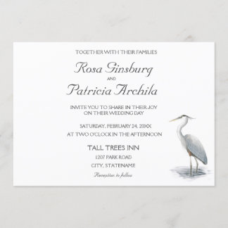 Great Blue Heron Invitation