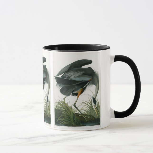 Great Blue Heron, John James Audubon Mug (Right)