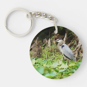 Great Blue Heron Keychain