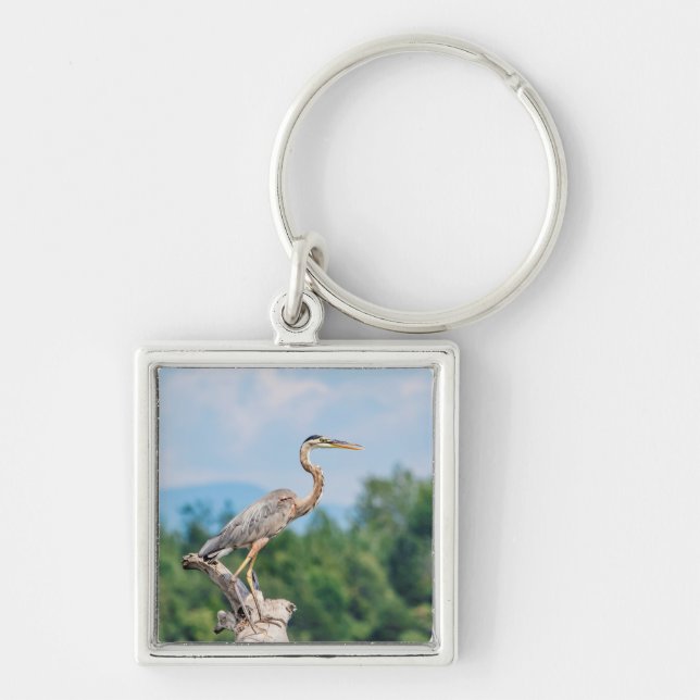 Great Blue Heron Keychain (Front)