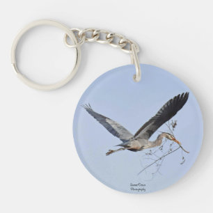 Great Blue Heron  Keychain