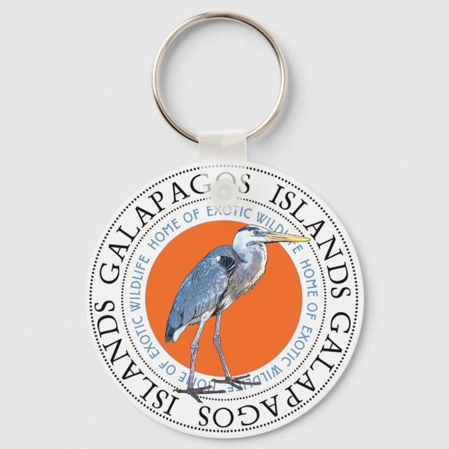 Great Blue Heron Keychain (Front)