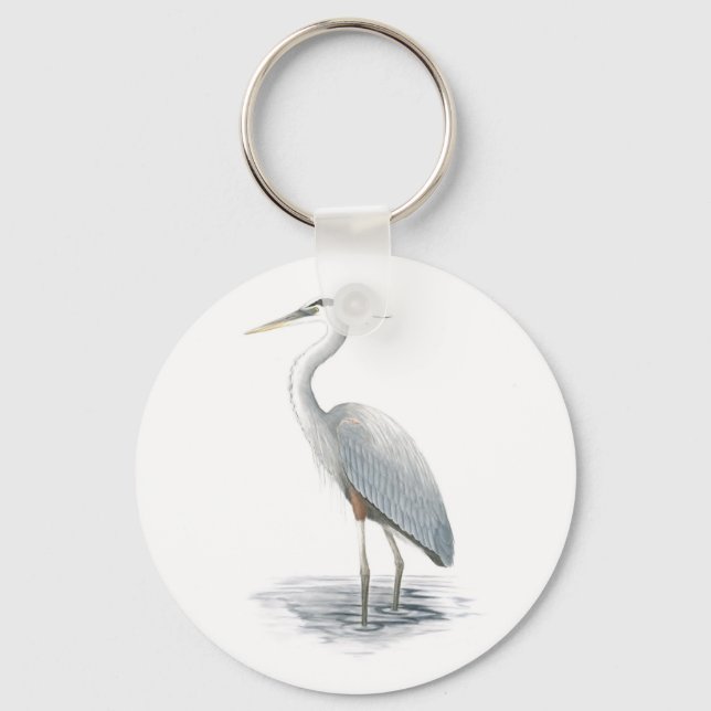 Great Blue Heron Keychain (Front)