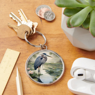 Great Blue Heron Keychain