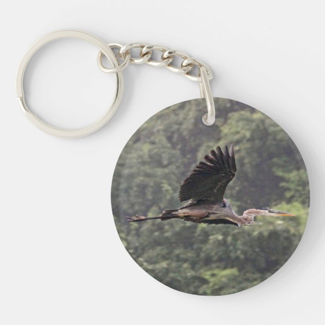 Great Blue Heron Keychain (Front)