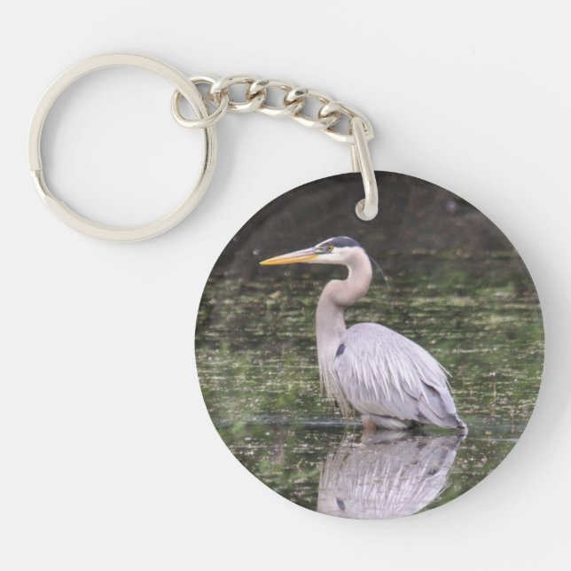 Great Blue Heron Keychain (Front)