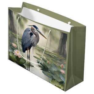 Great Blue Heron Large Gift Bag