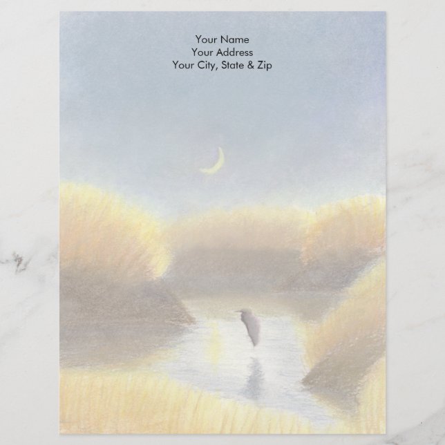 Great Blue Heron Letterhead (Front)