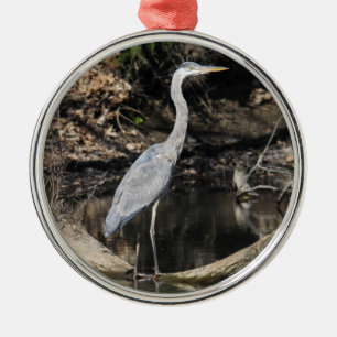 Great Blue Heron Metal Ornament