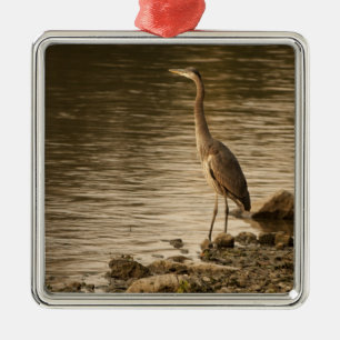 Great Blue Heron Metal Ornament