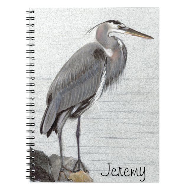 Great Blue Heron Notebook (Front)