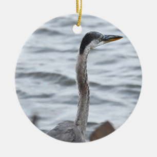 Great Blue Heron Photo Ornament