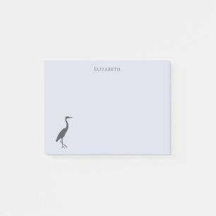 Great Blue Heron standing silhouette Post-it Notes
