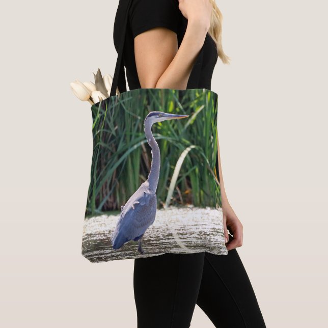 Great Blue Heron Tote Bag (Close Up)