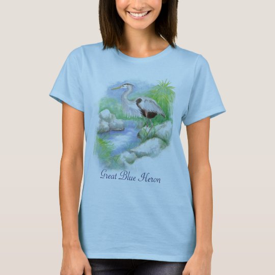 Great Blue Heron Totem T-Shirt