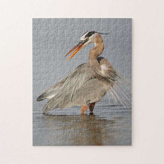 Great Blue Heron Twisting Puzzle (Vertical)