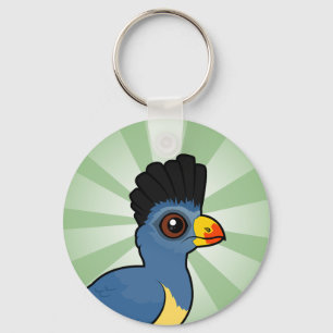 Great Blue Turaco Keychain