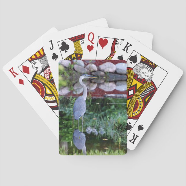 Great Blue Zen Playing Cards (Back)