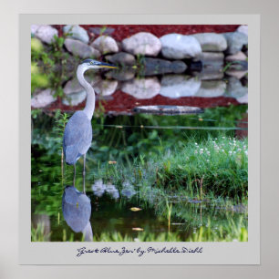 Great Blue Zen Poster