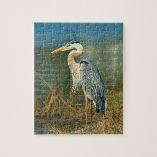 Great BlueHeron Photo Puzzle (Vertical)