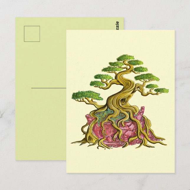 Great Bonsai in its broken vase Postcard (Front/Back)