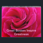 Great Bosses Inspire Greatness Calendars custom<br><div class="desc">Great Bosses Inspire Greatness Calendars custom CALENDARS Roses Calendars, Rose Flowers Calendar, Gift Calendars, Christmas Gifts, OFFICE ART, Corporate Client Git Calendars, Artwork Calendars, Pink Roses, Yellow Roses, Orange Roses, Botanical Floral Flower Garden Landscapes. BASLEE TROUTMAN FINE ART COLLECTIONS. Bookmark this site for great gift ideas all year! GETTING A...</div>