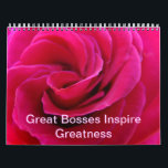 Great Bosses Inspire Greatness Calendars custom<br><div class="desc">Great Bosses Inspire Greatness Calendars custom CALENDARS Roses Calendars, Rose Flowers Calendar, Gift Calendars, Christmas Gifts, OFFICE ART, Corporate Client Git Calendars, Artwork Calendars, Pink Roses, Yellow Roses, Orange Roses, Botanical Floral Flower Garden Landscapes. BASLEE TROUTMAN FINE ART COLLECTIONS. Bookmark this site for great gift ideas all year! GETTING A...</div>