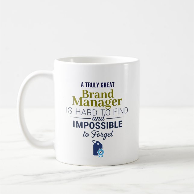 Great Brand Manager Personalized Name Gift Coffee Mug (Left)