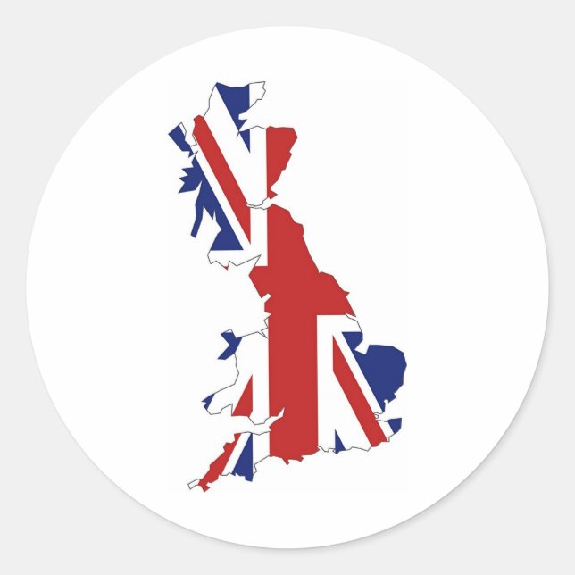 Great Britain Classic Round Sticker (Front)