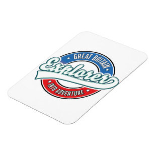 Great Britain Explorer into adventure logo Magnet