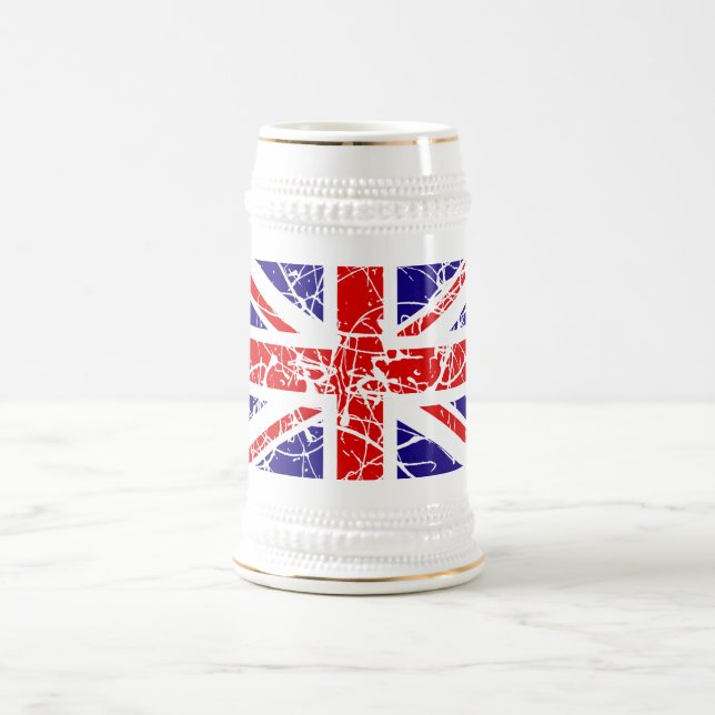Great Britain Flag Beer Stein (Center)