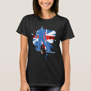 Great Britain Flag Biathlonist - British Biathlon  T-Shirt