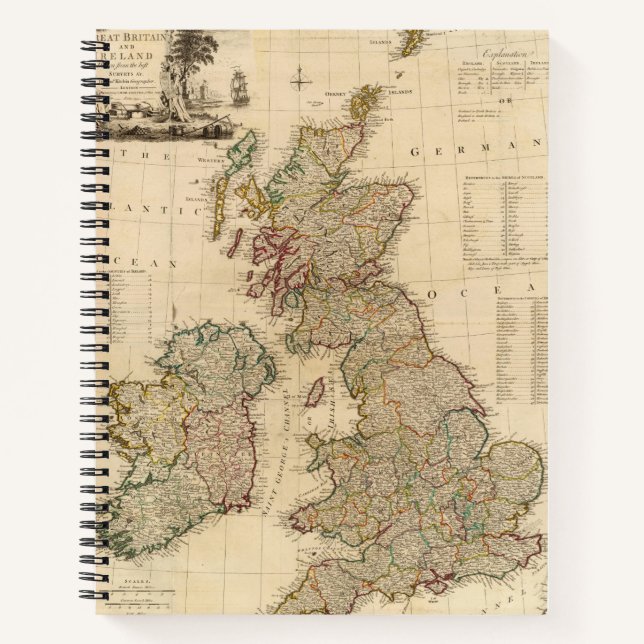 Great Britain, Ireland Notebook (Front)