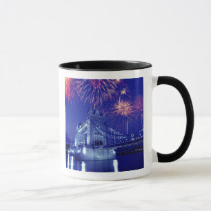 Great Britain, London. Fireworks over the Tower Mug