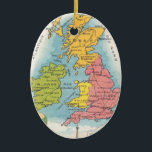 Great Britain Map Ornament<br><div class="desc">Great vintage map ornament!</div>