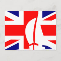 Great Britain U.K. Flag Sailing Boat Nautical