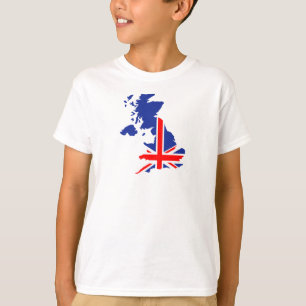 Great Britain UK map flag T-Shirt