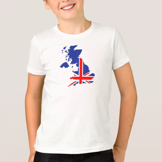 Great Britain UK map flag T-Shirt