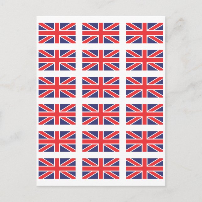 Great Britain Union Jack Flag  Postcard (Front)